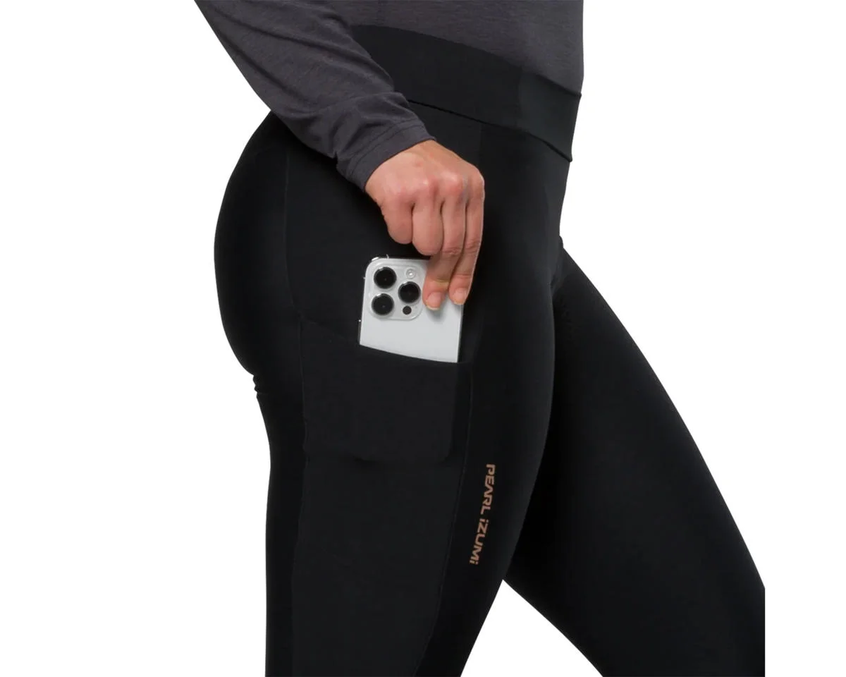 Pearl iZUMi Women's Quest Thermal Cycling Tight (Black) (L) (No Chamois)